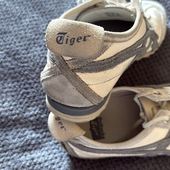 Onitsuka Tiger Mexico 66 White Gray Suede Leather Sneakers 6.5 Retro Low Top - Picture 14 of 14